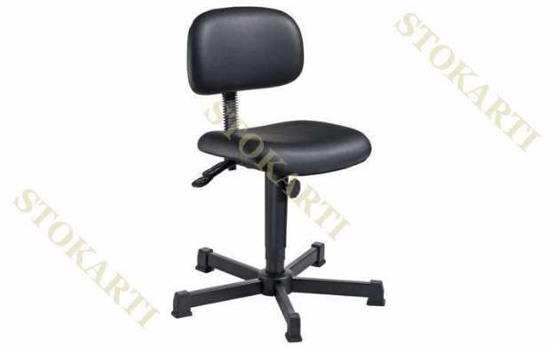 Picture of Industrial swivel chair with vinyl cover