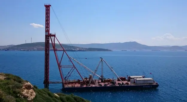 Picture of Pile Driving Barge; Ayson-2 (Open Sea Pontoon 1458 Gross tonnage, build in 2003)