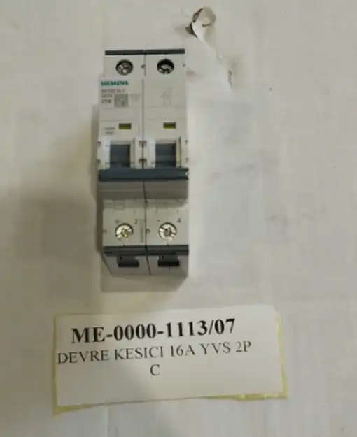 Picture of SIEMENS 5SY5 216-7 CIRCUIT BREAKER 16A YVS 2P C