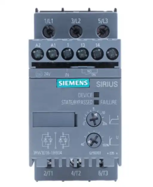 Picture of SIEMENS SOFT STARTER. 3RW3018 1BB04 7.5kw